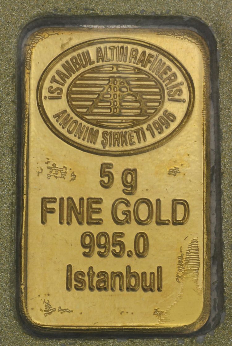 5g Goldbarren Istanbul