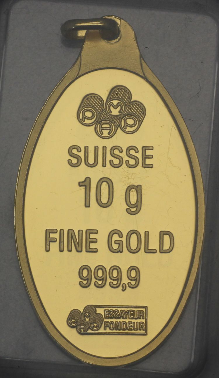 10g Goldbarrenanhänger PAMP 10g Goldbarrenanhänger PAMP