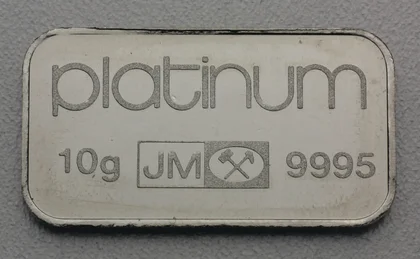 Johnson Matthey Platinbarren