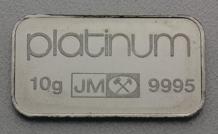 Johnson Matthey Platinbarren Johnson Matthey Platinbarren