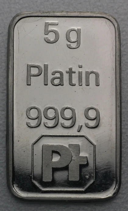 5g Platinbarren neutral