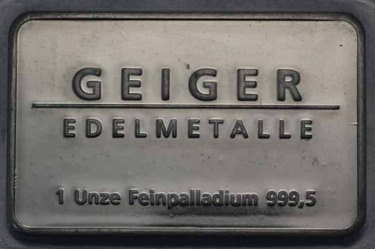 1oz Palladiumbarren Geiger Edelmetalle