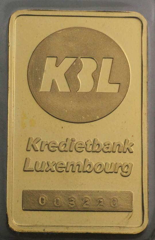 10g Goldbarren Kredietbank Luxembourg
