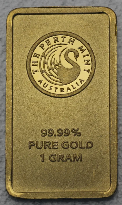 1g Goldbarren Perth Mint