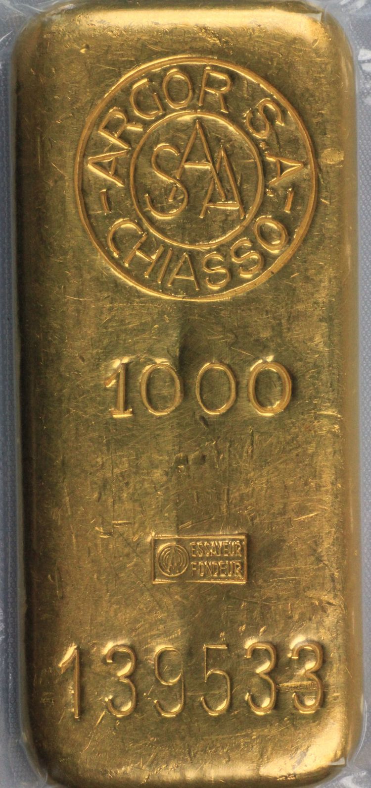 500g Argor S.A. Chiasso Goldbarren