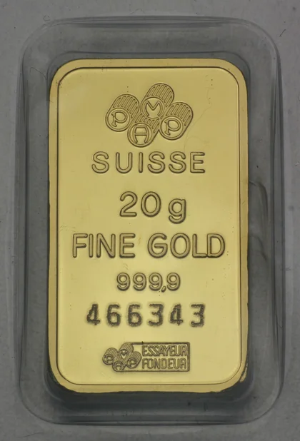 20g Goldbarren von PAMP