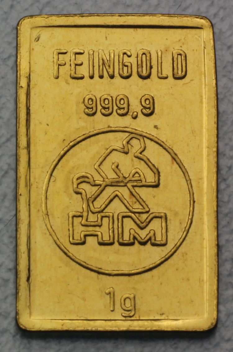 Goldbarren Heimerle + Meule Goldbarren Heimerle + Meule