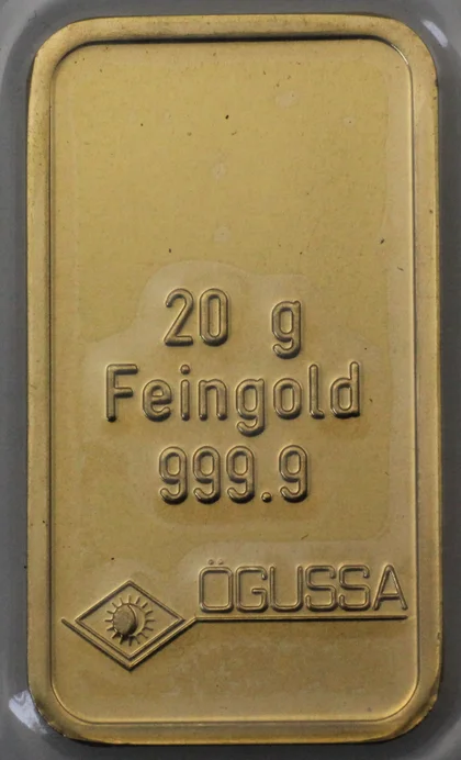 20g Goldbarren Ögussa