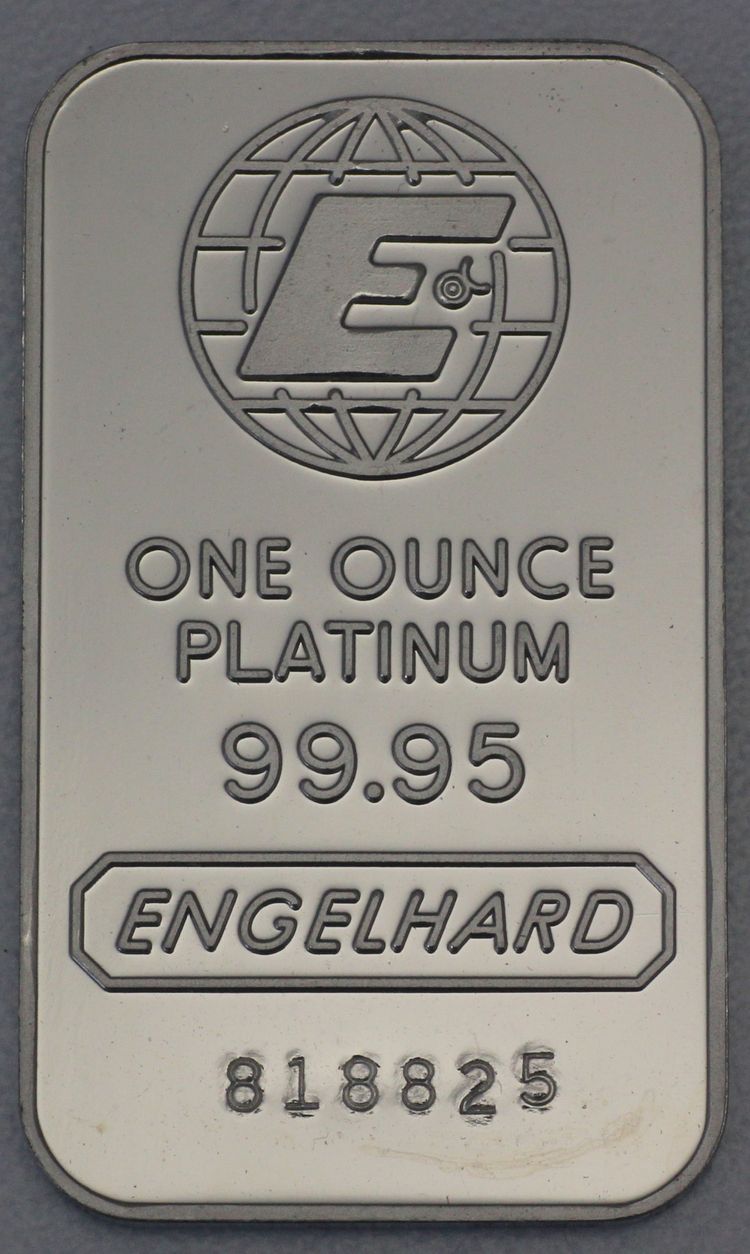 1oz Platinbarren Engelhard 1oz Platinbarren Engelhard