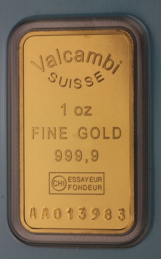 1oz Goldbarren Valcambi