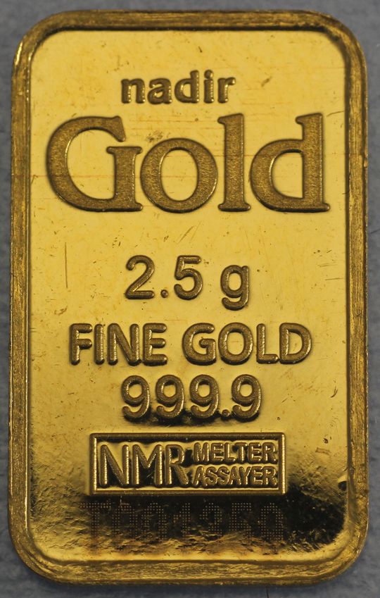 2,5g Goldbarren Nadir Gold
