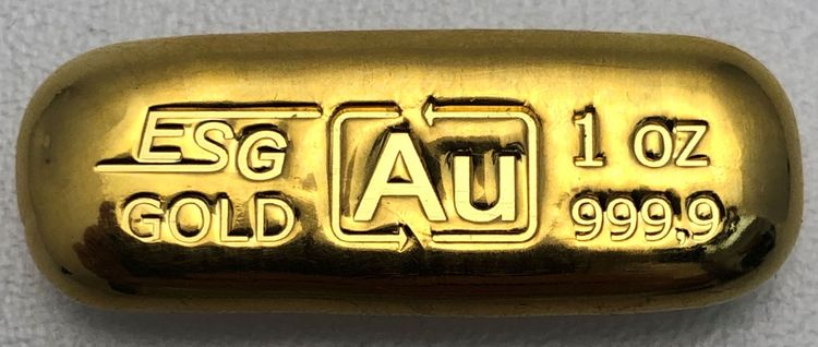 1oz ESG Gußbarren Feingold