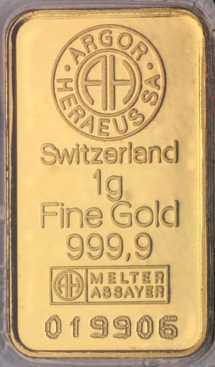 1g Goldbarren Argor