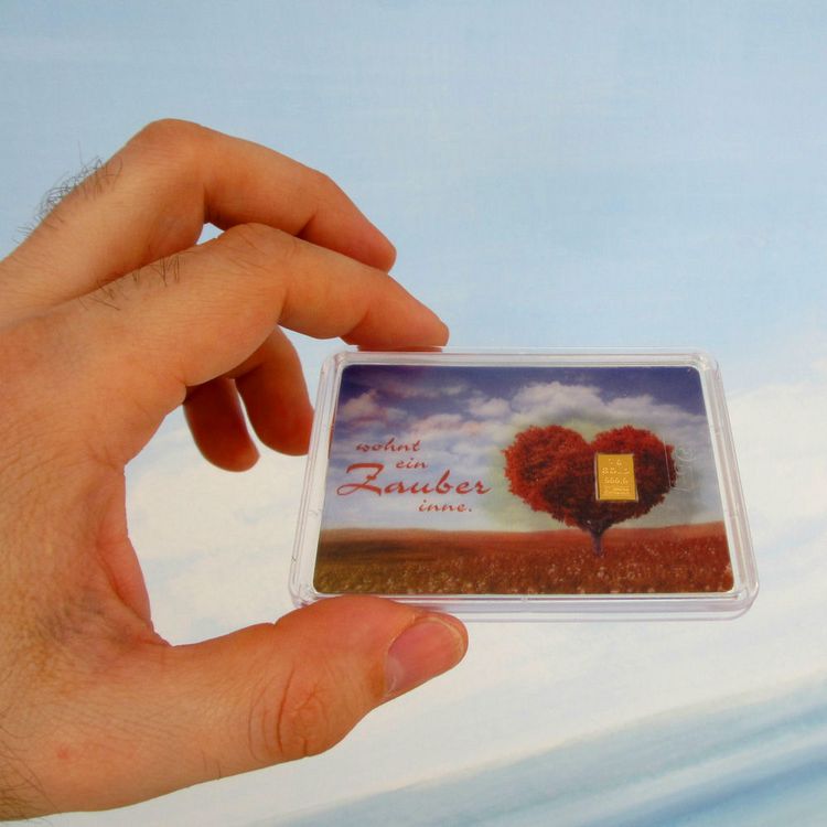 1g Goldbarren Flip-Motiv Herzbaum 1g Goldbarren Flip-Motiv Herzbaum
