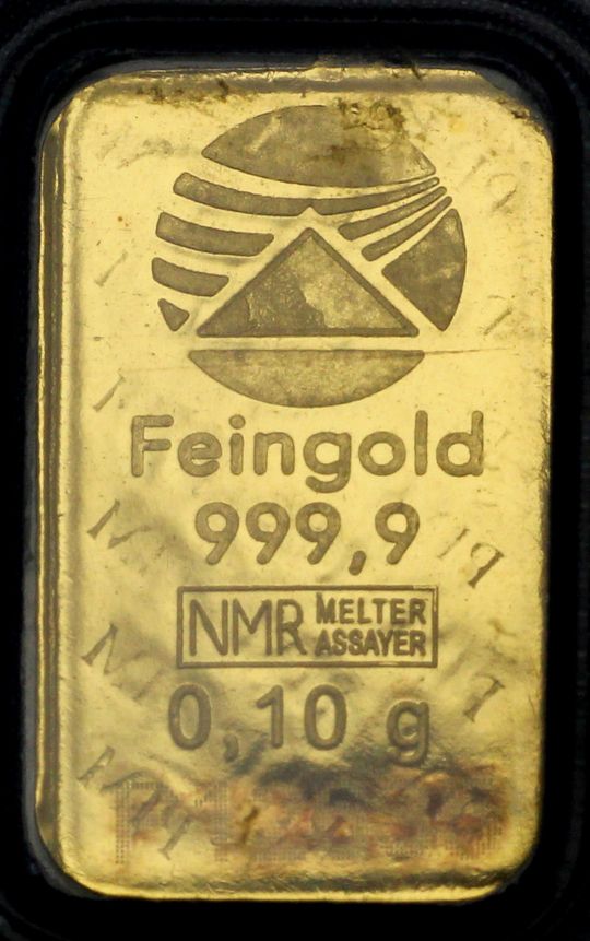 0,1g Goldbarren NMR