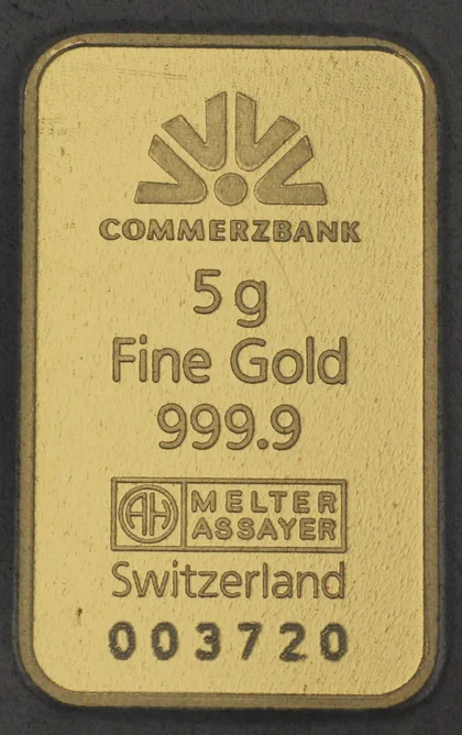 Goldbarren 5g Commerzbank