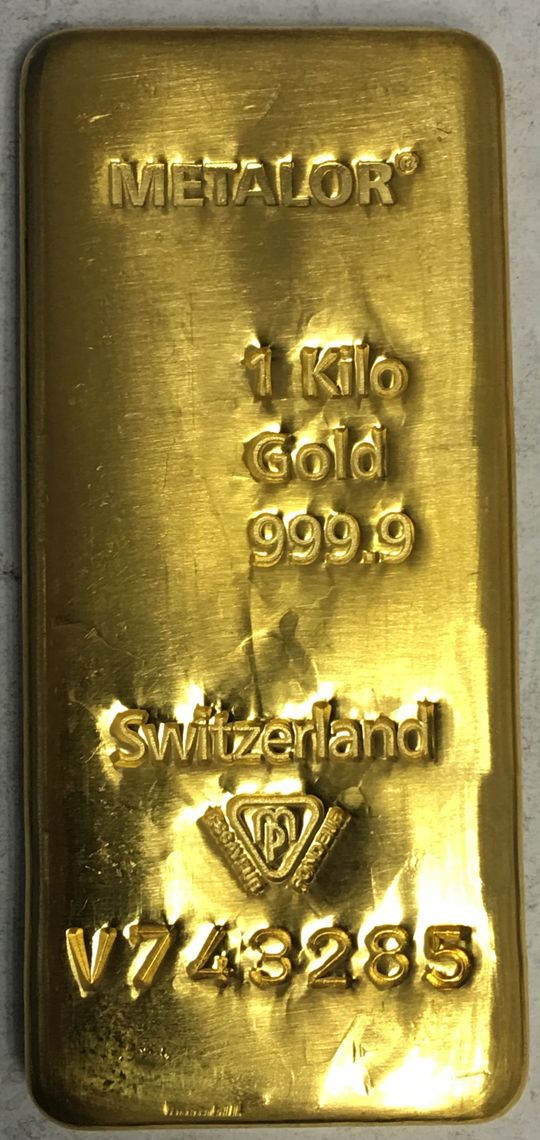 Metalor Goldbarren 1kg