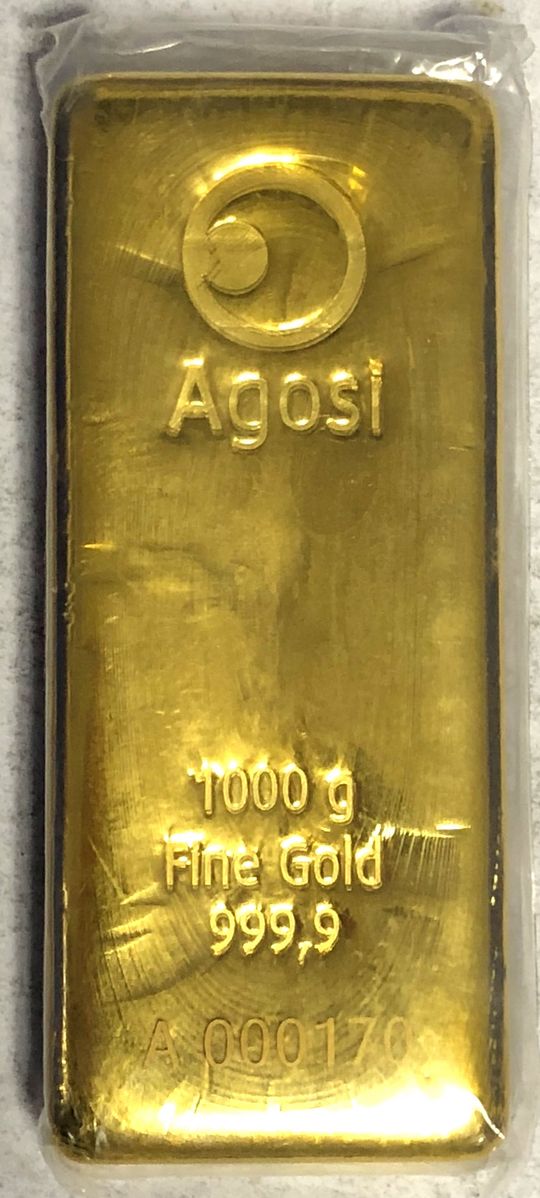 1000g Goldbarren Agosi