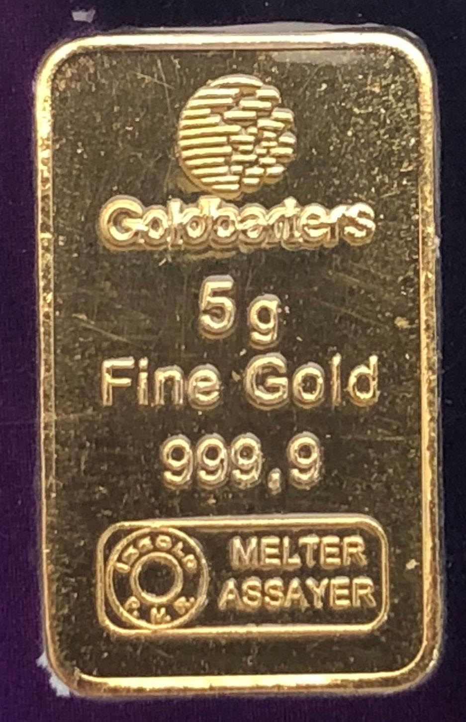 5g Goldbarren Bilder Verschiedener Prgeanstalten | ESG Goldbarren.de