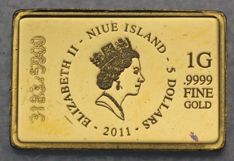 1g Münzbarren Gold Niue Island