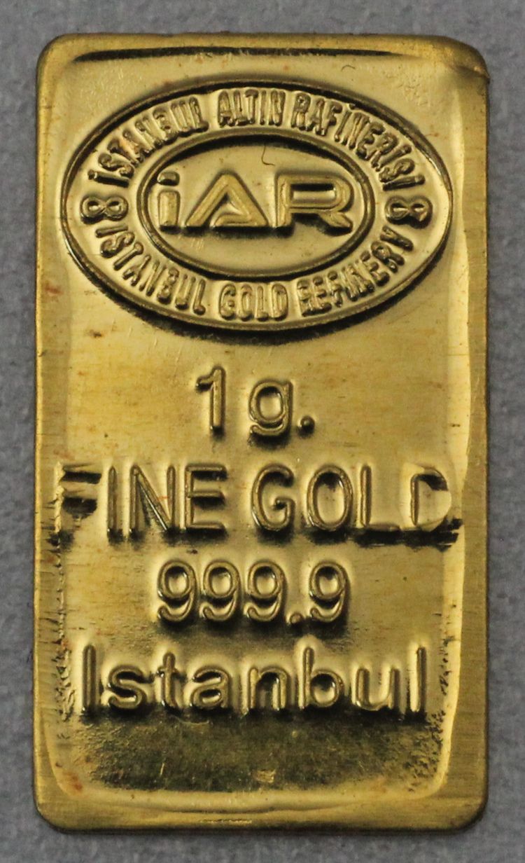 1g Goldbarren IAE Istanbul