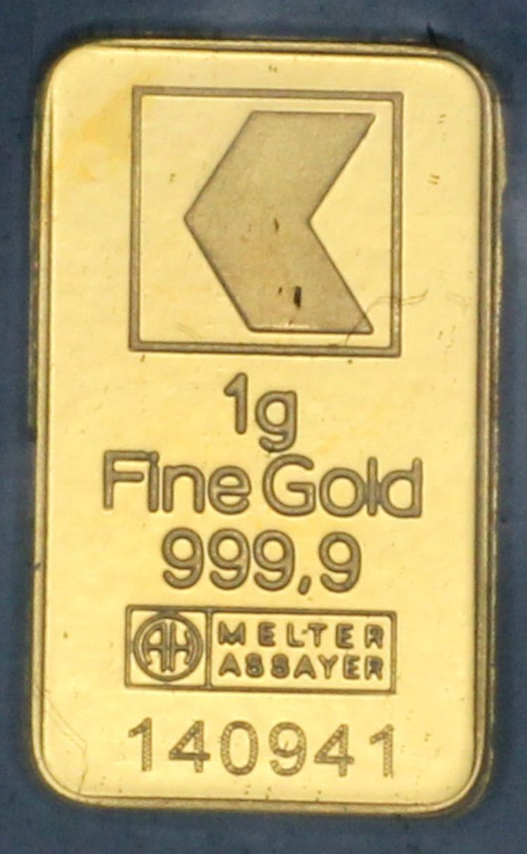 1g Goldbarren Kantonalbank