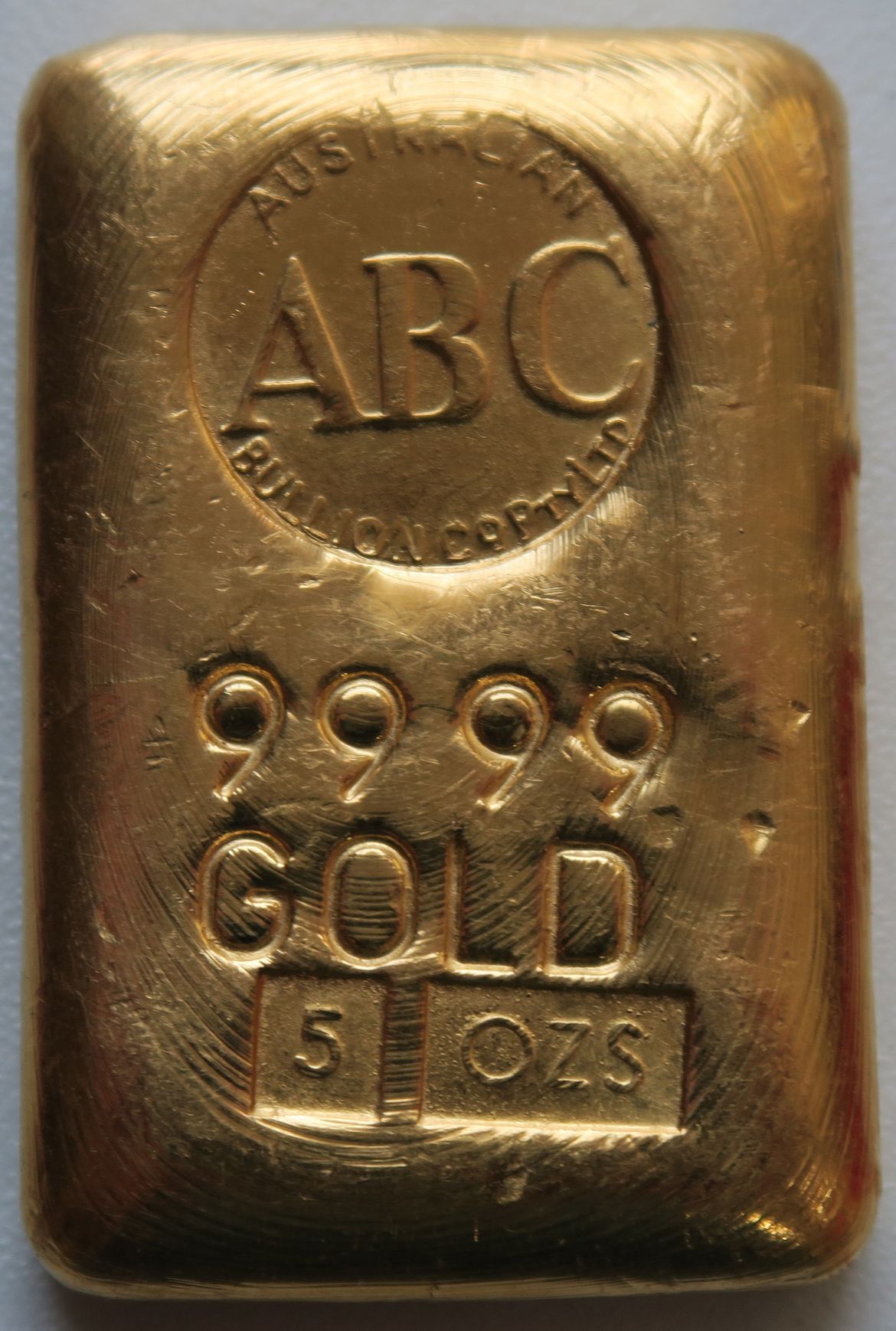 5oz ABC Goldbarren